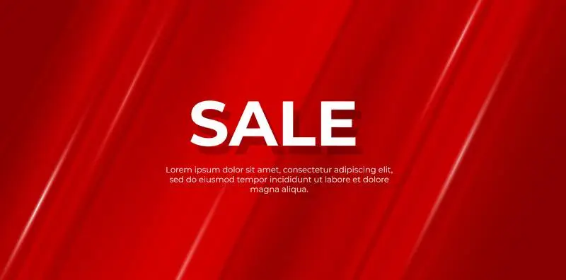 Red Gradient and Lightning Bolt Background with White Text