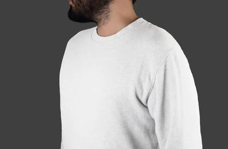 Photo of Front Model Wearing White T-Shirt