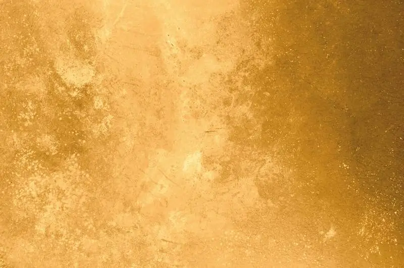 Golden Scratched Surface Texture Photo