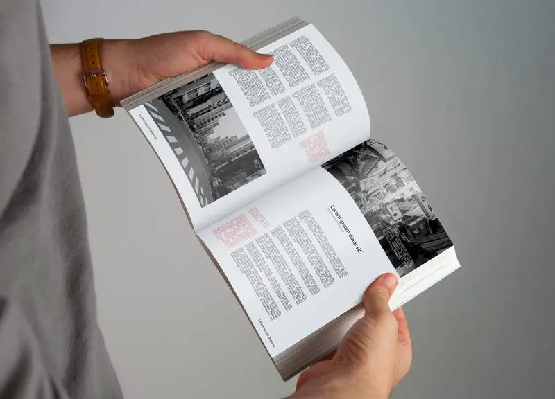 Mockup of a Book Inner Pages Design