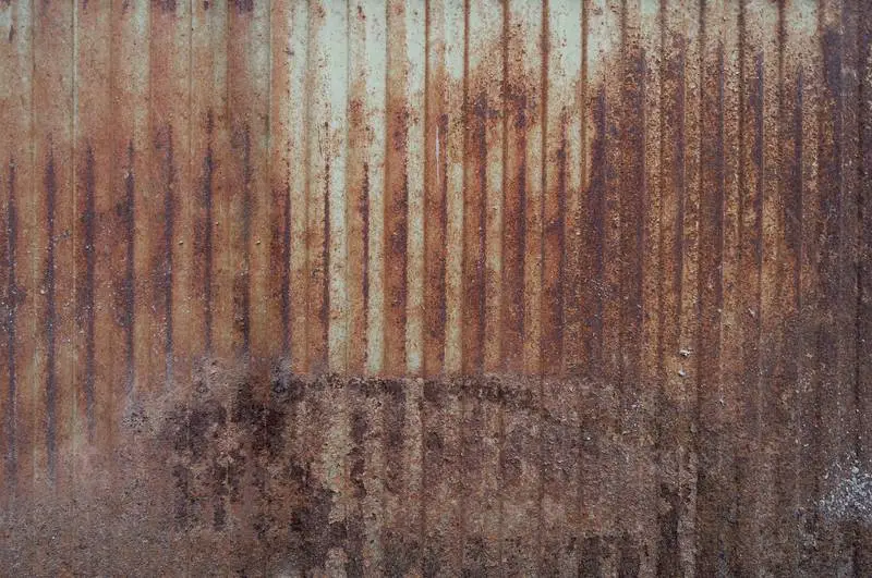 Photo of Rusty Corrugated Metal Surface Texture