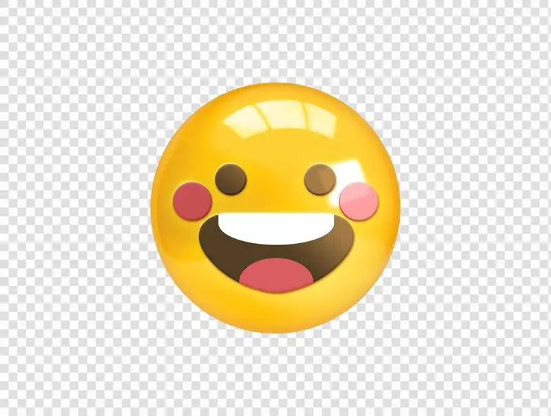 Realistic 3D Happy Emoji