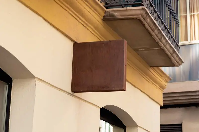 Corten Approach Commercial Sign Outdoor