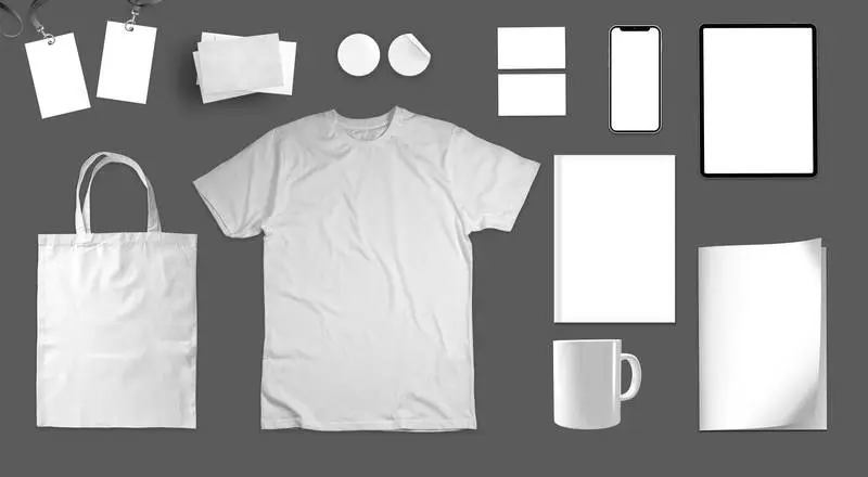 Photo of a Pack of Black Merchandising Items