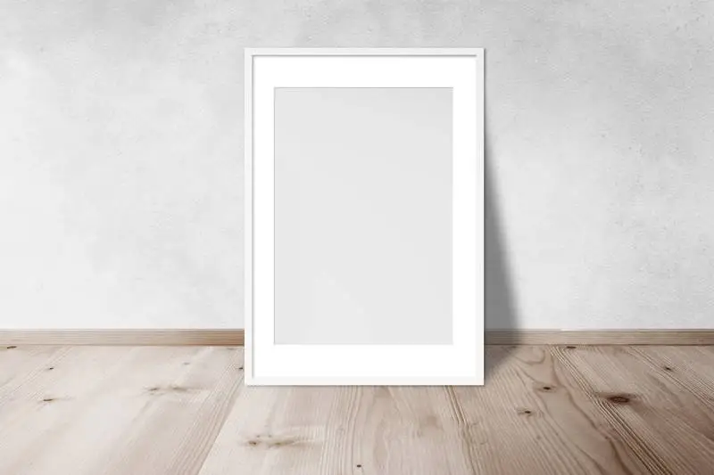 Photo of Poster with Shadow in a Room Corner