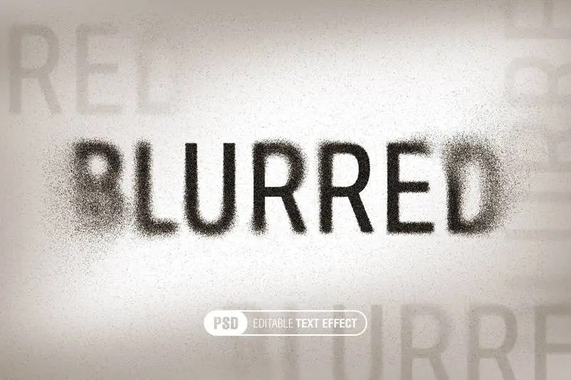Blurred Text Effect