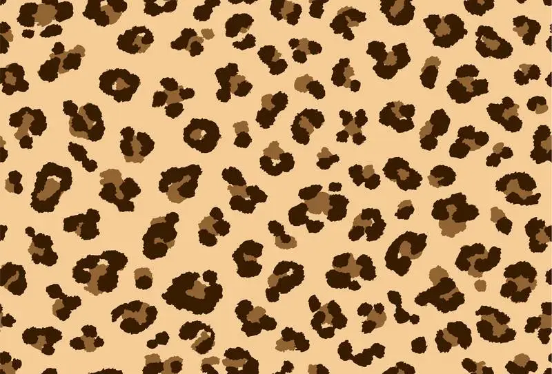 Realistic Brown Leopard Skin Texture