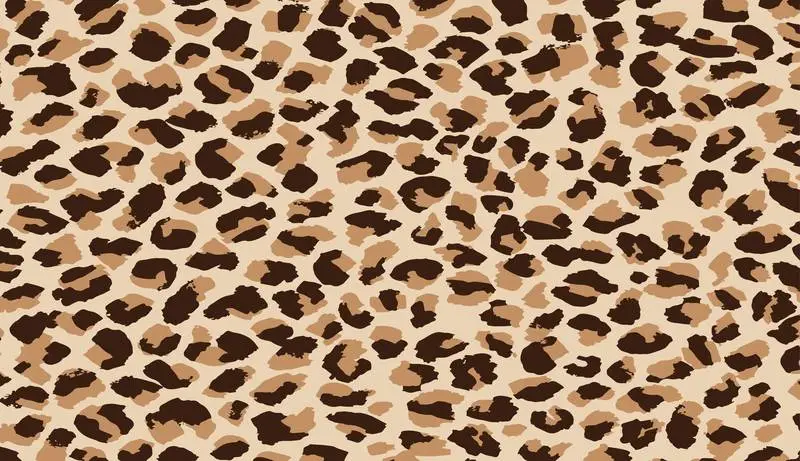 Realistic Leopard Skin Pattern