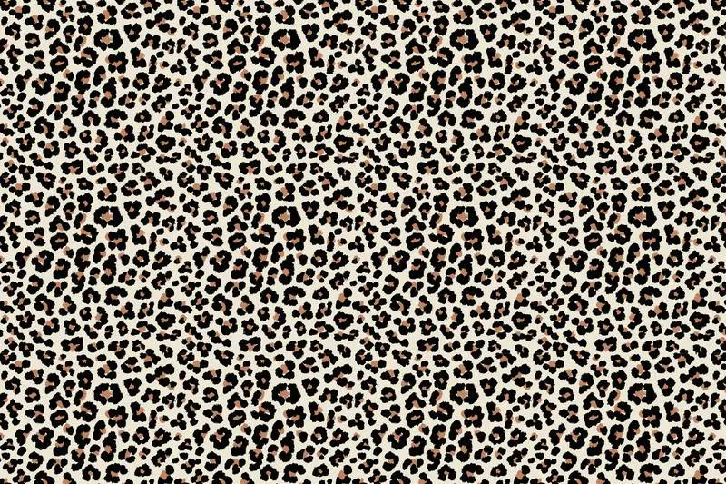 Realistic Leopard Skin Pattern in Black and White