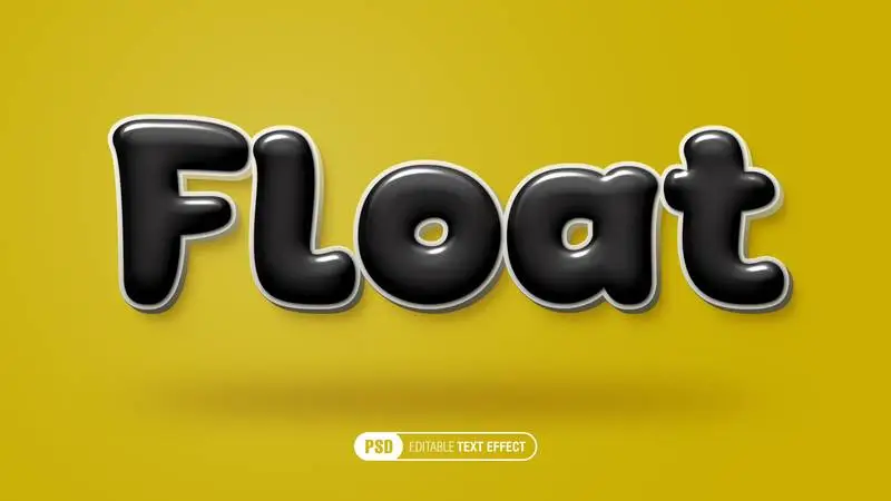 Inflated Editable Text Effect