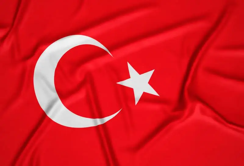 Realistic Turkey Flag Background