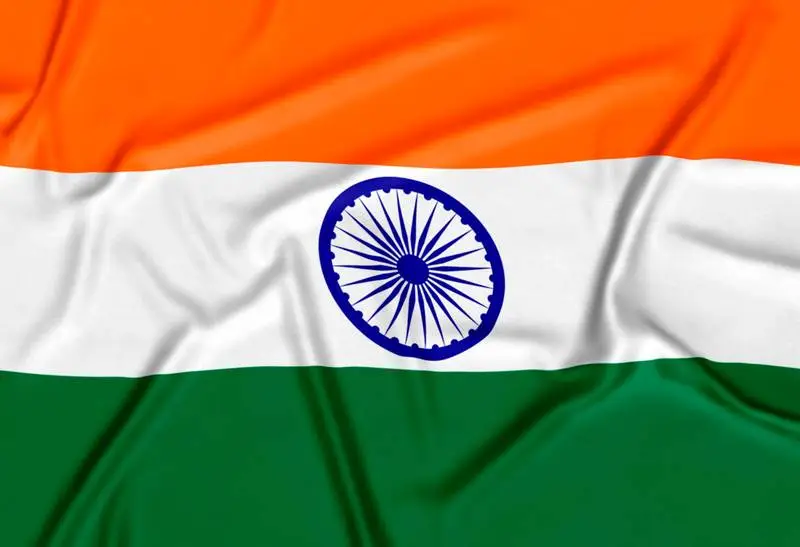 Realistic India Flag Background