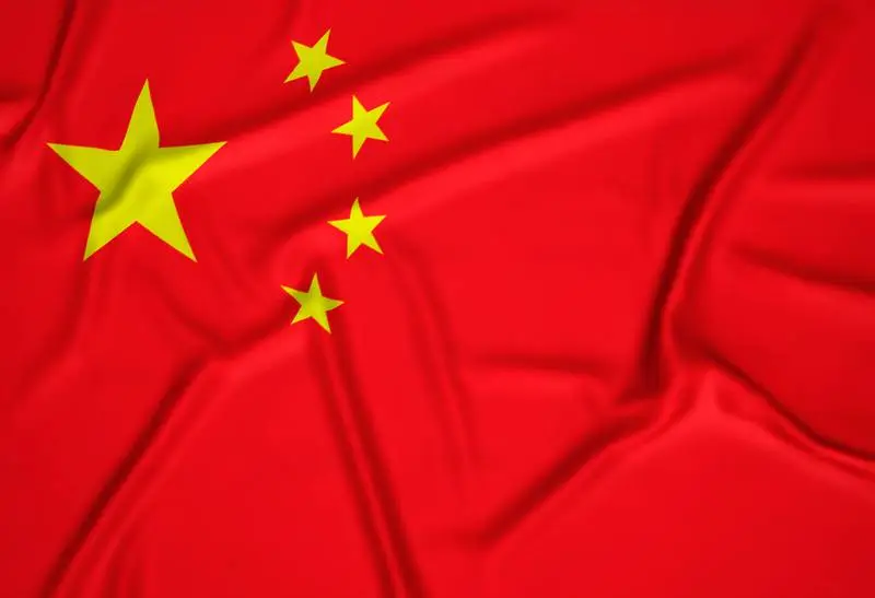Realistic China Flag Background