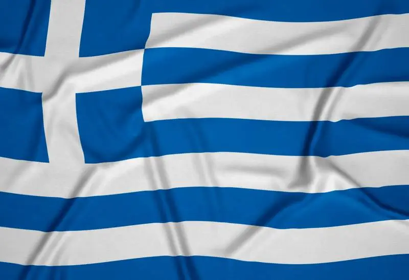 Realistic Greece Flag Background