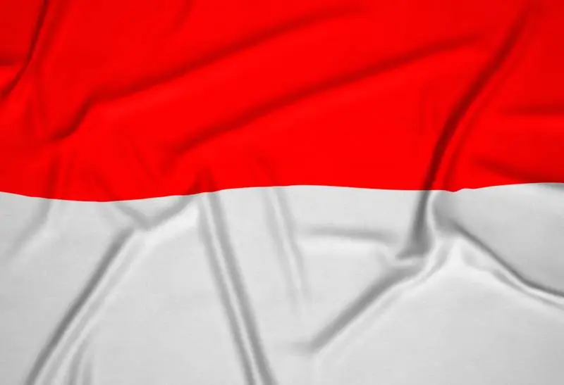 Realistic Indonesia Flag Background