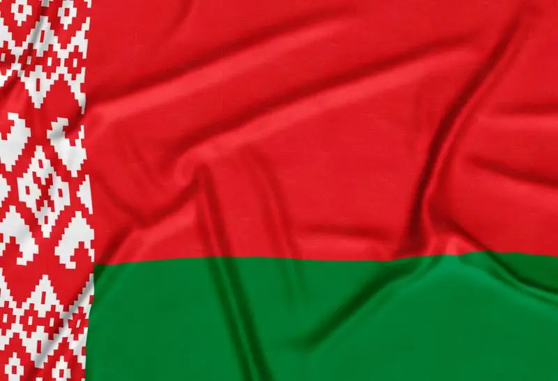 Realistic Belarus Flag Background