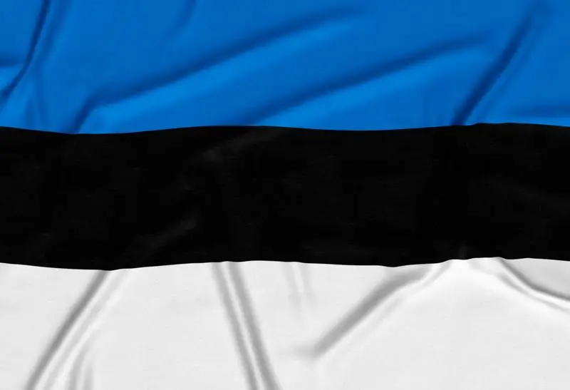 Realistic Estonia Flag Background