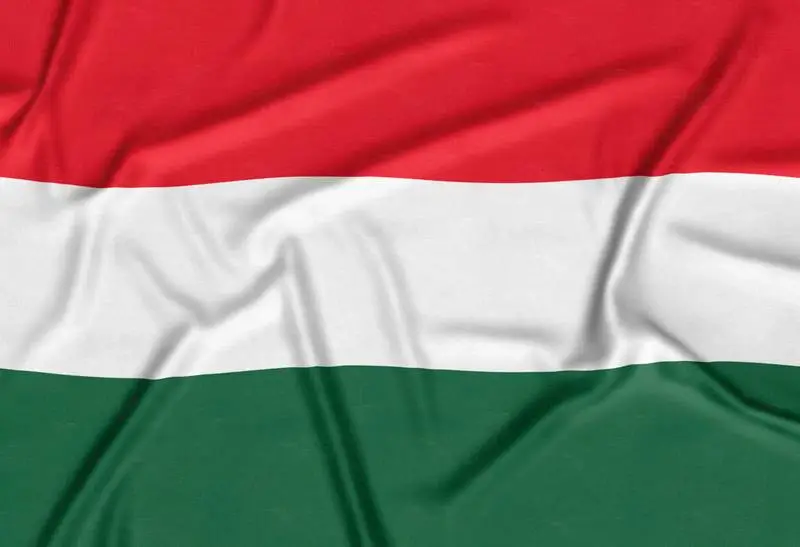 Realistic Hungary Flag Background