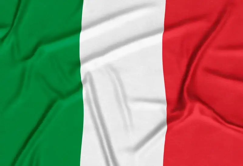 Realistic Italy Flag Background