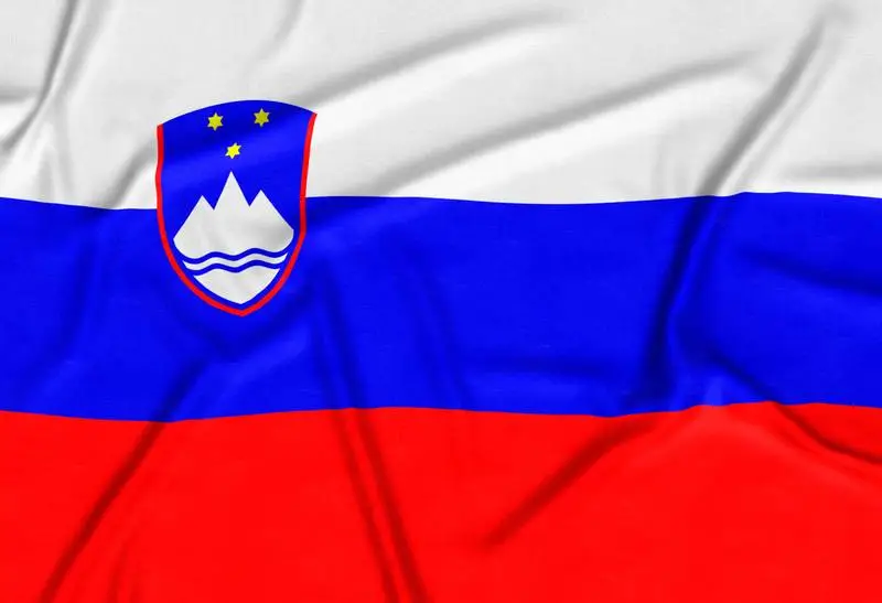 Realistic Slovenia Flag Background