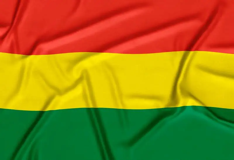 Realistic Bolivia Flag Background