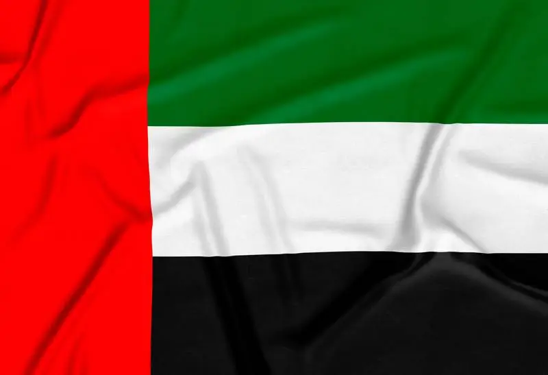 Realistic Arab Emirates Flag Background