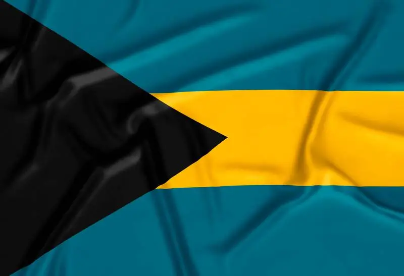 Realistic Bahamas Flag Background