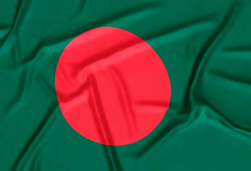 Realistic Bangladesh Flag Background