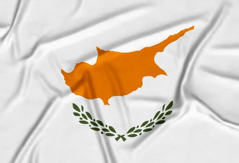 Realistic Cyprus Flag Background
