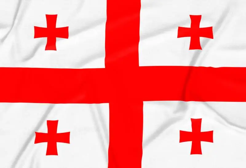 Realistic Georgia Flag Background