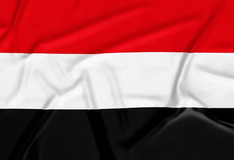 Realistic Yemen Flag Background