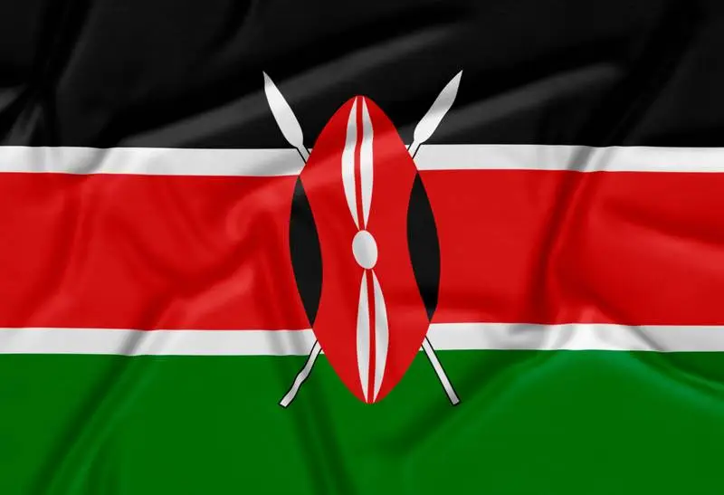 Realistic Kenia Flag Background
