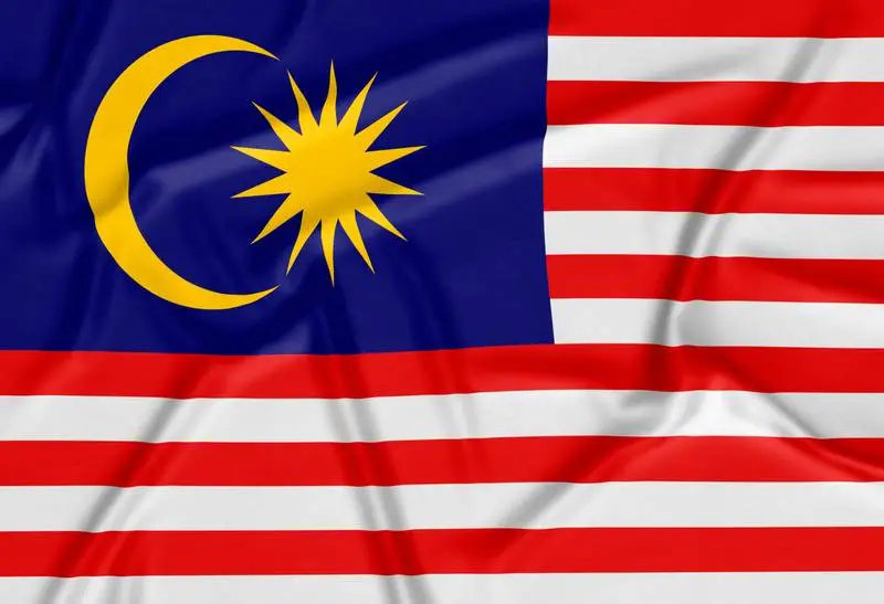 Realistic Malaysia Flag Background