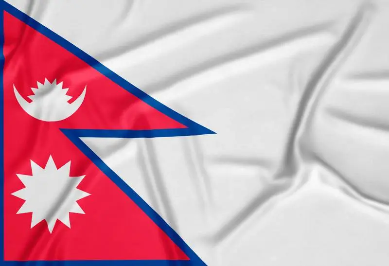Realistic Nepal Flag Background