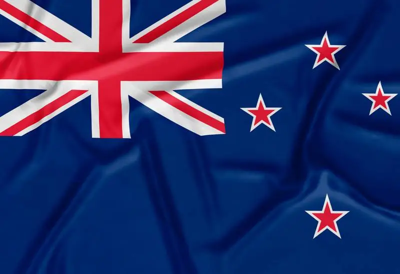 Realistic New Zealand Flag Background