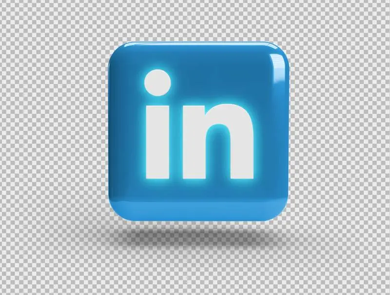 Square with Linkedin Logo