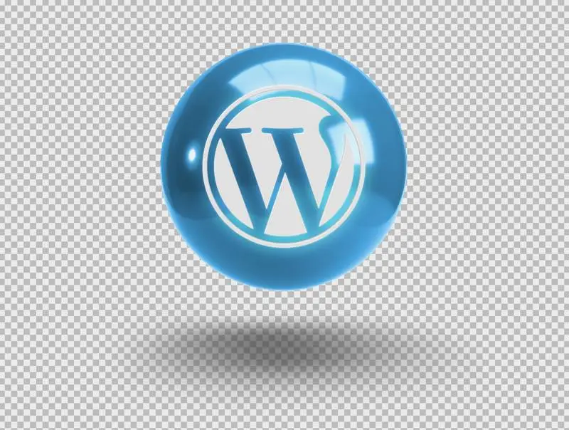Rounded Square with Glossy WordPress Logo