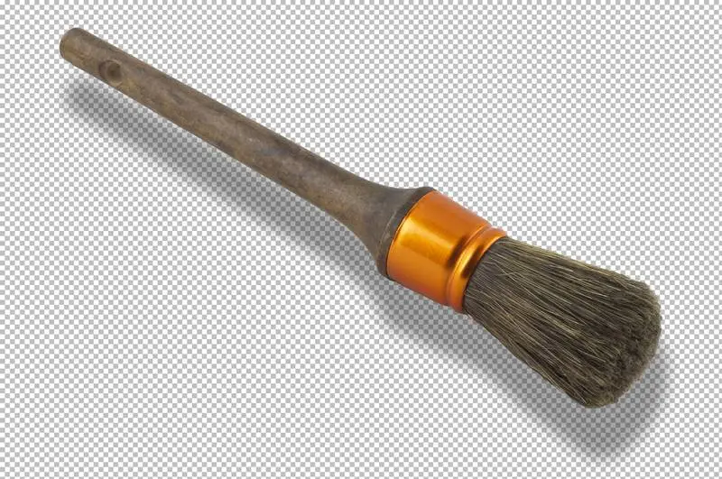 Realistic Brush Isolated on Transparent Background