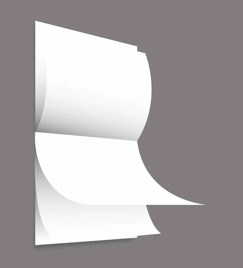 White Wall Calendar Isolated on Grey Background