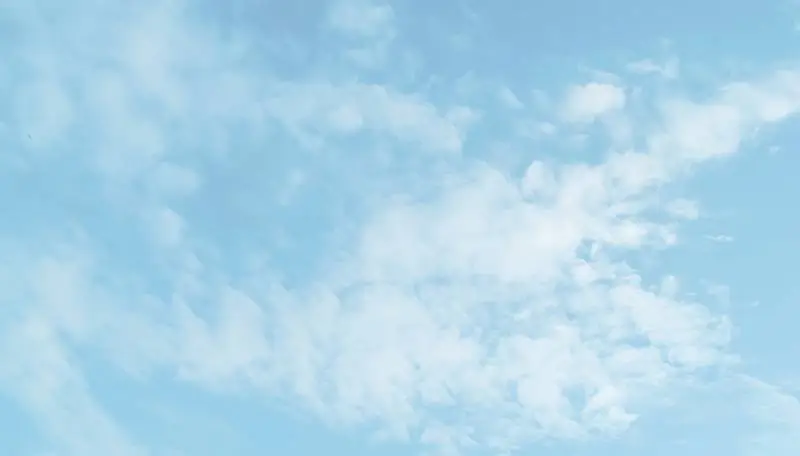 Realistic Image of Blue Sky with Clouds