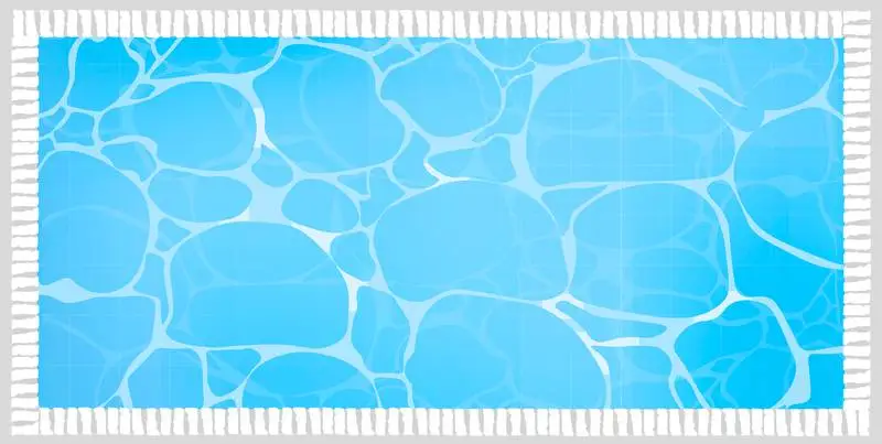 Banner with Illustration of Swimming Pool for Summer