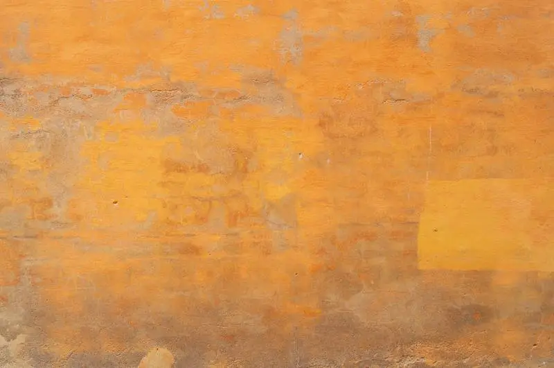 Grunge Yellow Wall Texture