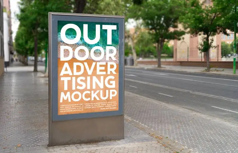 Street Billboard Mockup