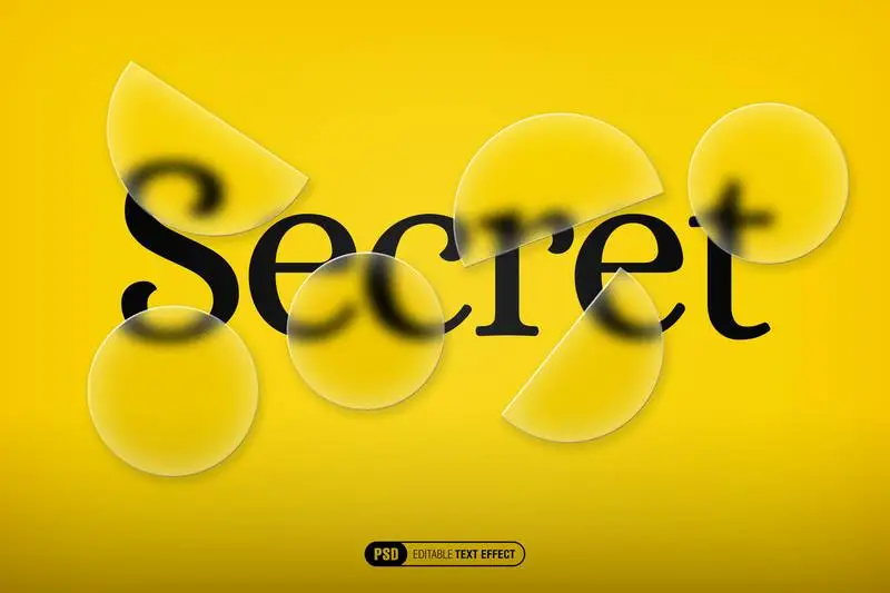Editable Transparency Text Effect