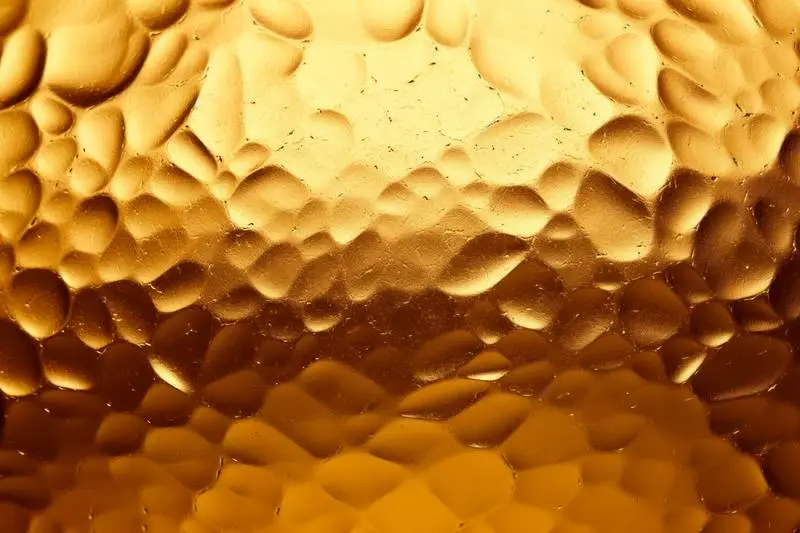 Golden Textured Embossed Photograph