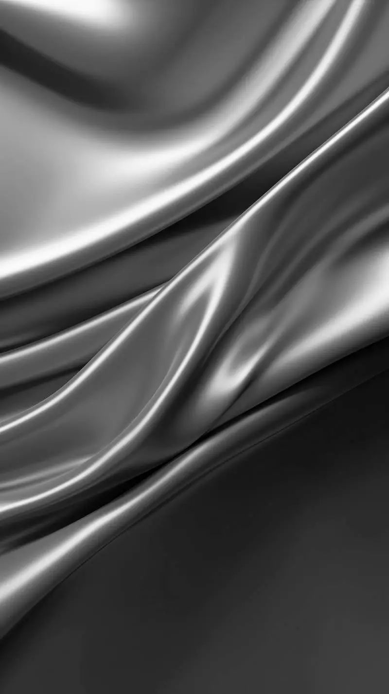 Silver Liquid Element Texture Background with Waves