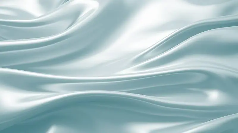White Liquid Texture Background with Waves
