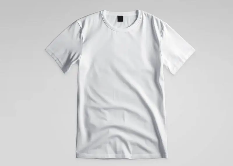 White T-Shirt on a White Background