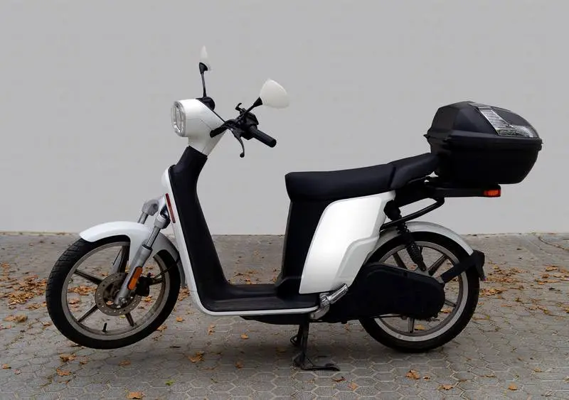 Sticker Image for Logo on a White Motorbike