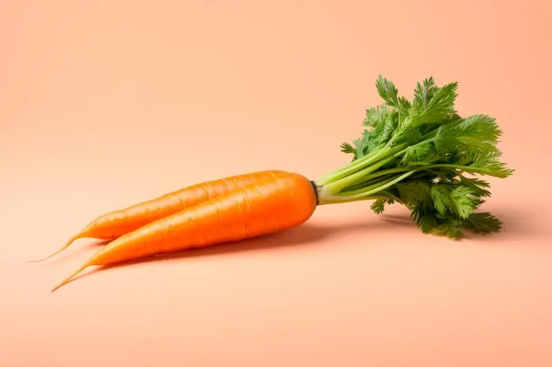 Realistic Image of a Bunch of Carrots on a Colourful Background